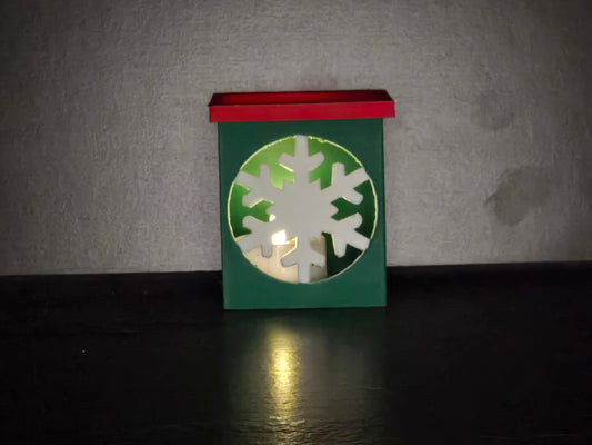 Snowflake glow box