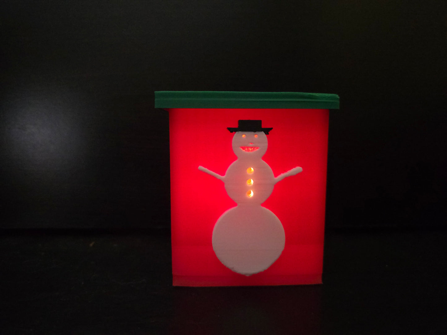 Snowman glow box